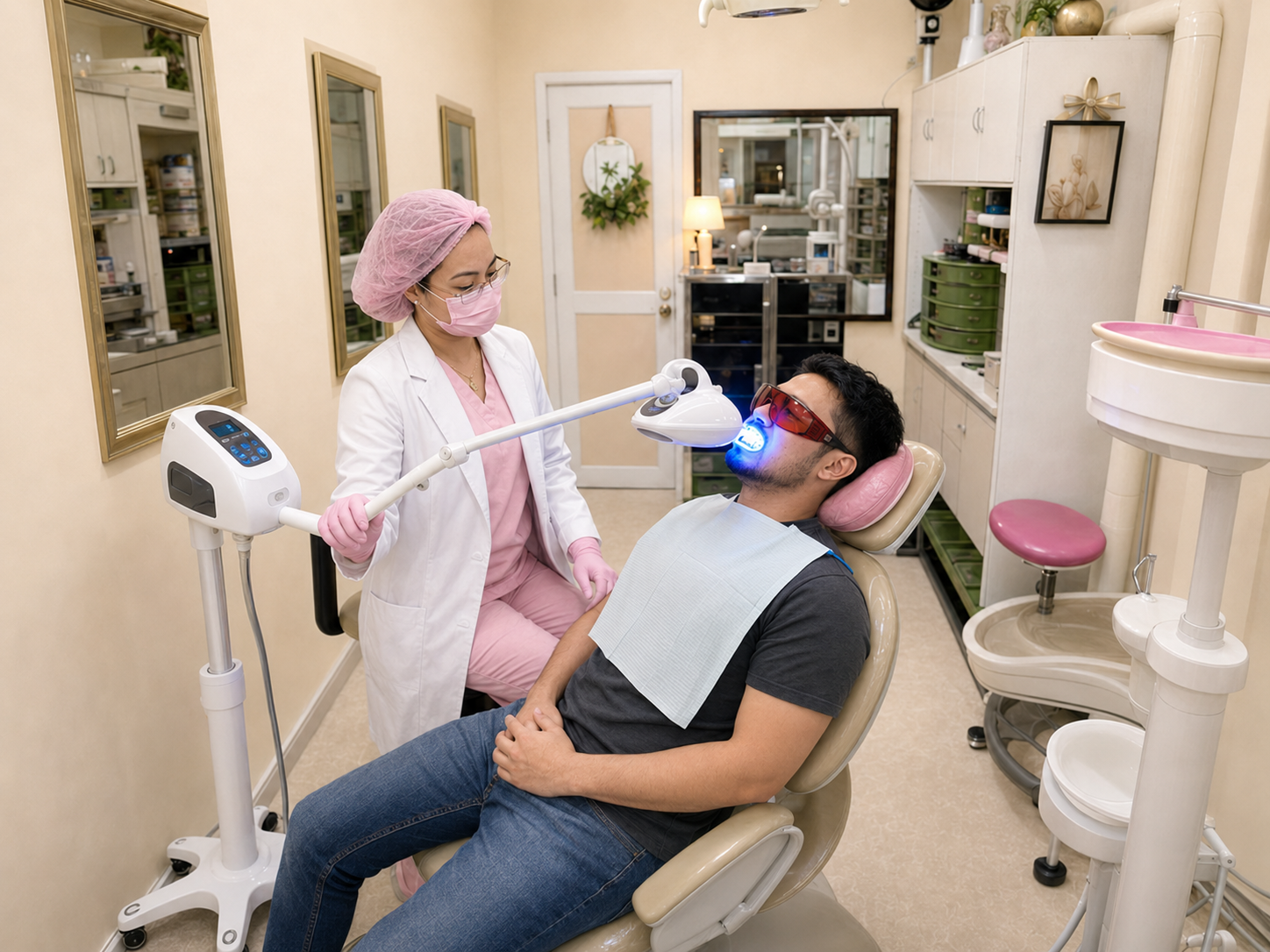 Professional teeth whitening treatment at Royal Smiles Dental Care